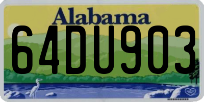 AL license plate 64DU903