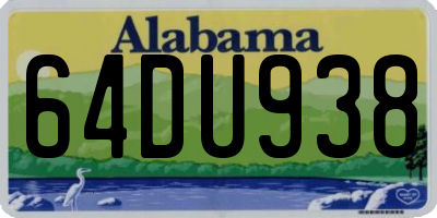 AL license plate 64DU938