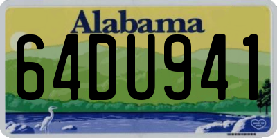 AL license plate 64DU941