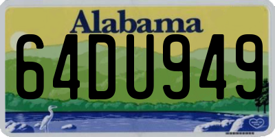 AL license plate 64DU949