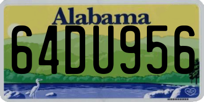 AL license plate 64DU956