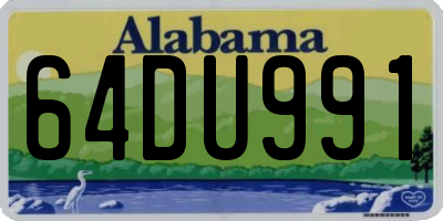 AL license plate 64DU991