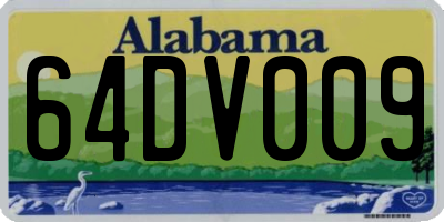 AL license plate 64DV009