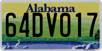 AL license plate 64DV017