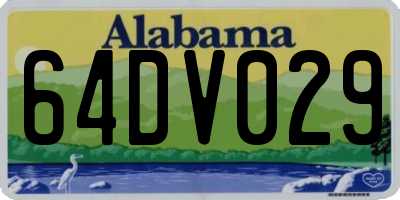 AL license plate 64DV029