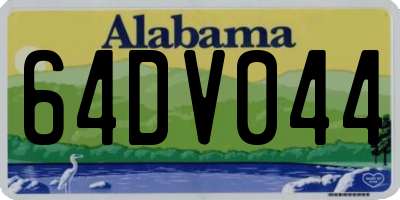 AL license plate 64DV044