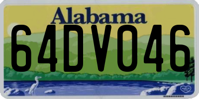 AL license plate 64DV046