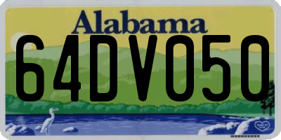 AL license plate 64DV050