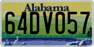 AL license plate 64DV057