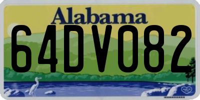 AL license plate 64DV082