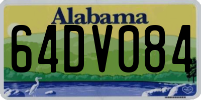 AL license plate 64DV084