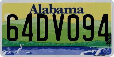 AL license plate 64DV094
