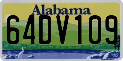 AL license plate 64DV109