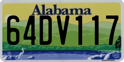 AL license plate 64DV117