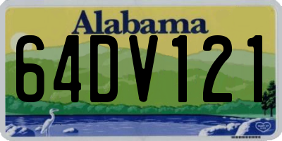 AL license plate 64DV121