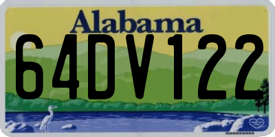AL license plate 64DV122