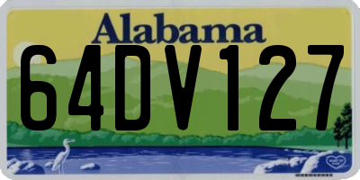 AL license plate 64DV127