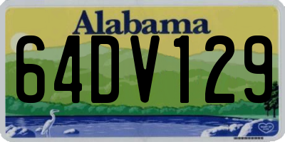 AL license plate 64DV129
