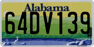 AL license plate 64DV139