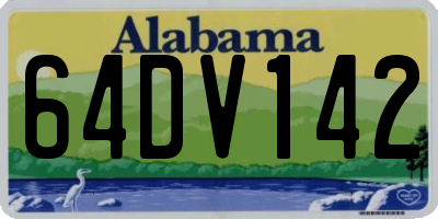 AL license plate 64DV142