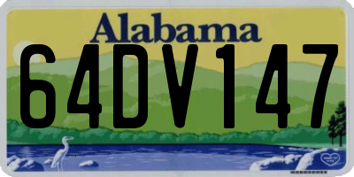 AL license plate 64DV147