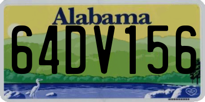 AL license plate 64DV156