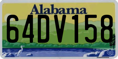 AL license plate 64DV158