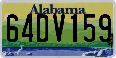 AL license plate 64DV159