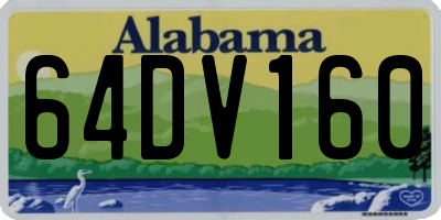 AL license plate 64DV160