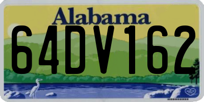 AL license plate 64DV162