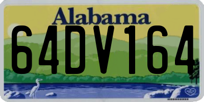 AL license plate 64DV164