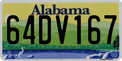 AL license plate 64DV167