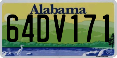 AL license plate 64DV171