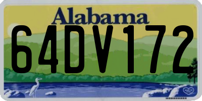 AL license plate 64DV172