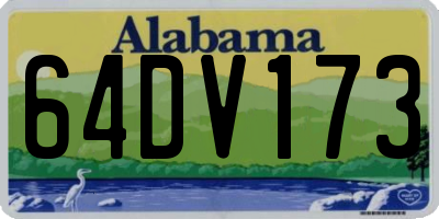 AL license plate 64DV173