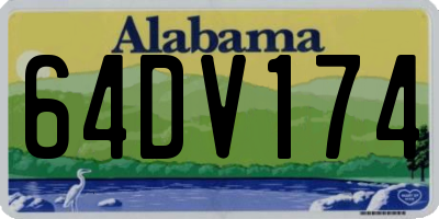 AL license plate 64DV174