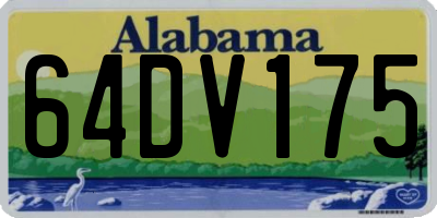 AL license plate 64DV175