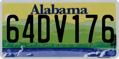 AL license plate 64DV176