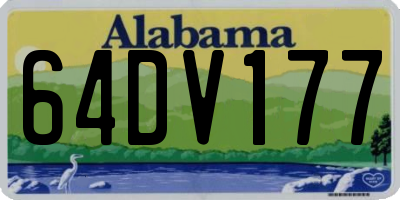 AL license plate 64DV177