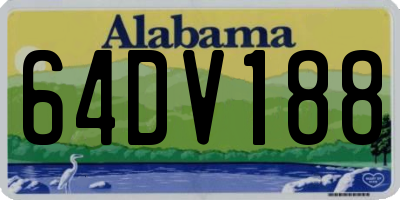 AL license plate 64DV188