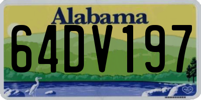AL license plate 64DV197
