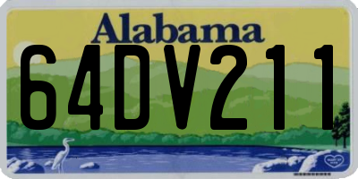 AL license plate 64DV211