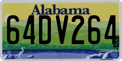 AL license plate 64DV264