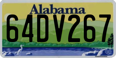 AL license plate 64DV267