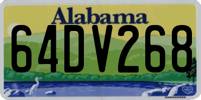 AL license plate 64DV268