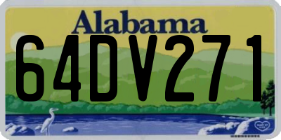 AL license plate 64DV271