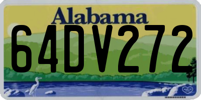 AL license plate 64DV272