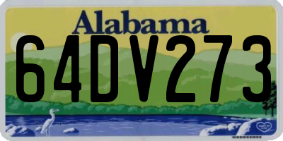 AL license plate 64DV273