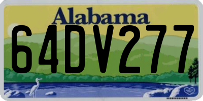 AL license plate 64DV277
