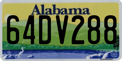 AL license plate 64DV288
